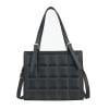 thumbnail image 1 of Sywqhk Bolso De Hombro Con Relieve A Cuadros Para Mujer Bolso De Cuero Retro De Pu (Negro) Sywqhk Para estrenar, 1 of 9