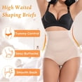 thumbnail image 3 of Braguitas moldeadoras para mujer, talle alto, moldeadoras de cuerpo, adelgazantes, ropa interior moldeadora, faja (juego de 2 unidades, talla XL), 3 of 6