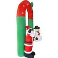 thumbnail image 4 of Hight 8FT Navidad inflable Papá Noel y muñeco de nieve Arch Yard MABOTO Decoración navideña, 4 of 7