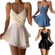 thumbnail image 5 of Monos sexys con tirantes finos y volantes para mujer, petos con pliegues lisos Y2k, ropa elegante informal de verano 2024, 5 of 5