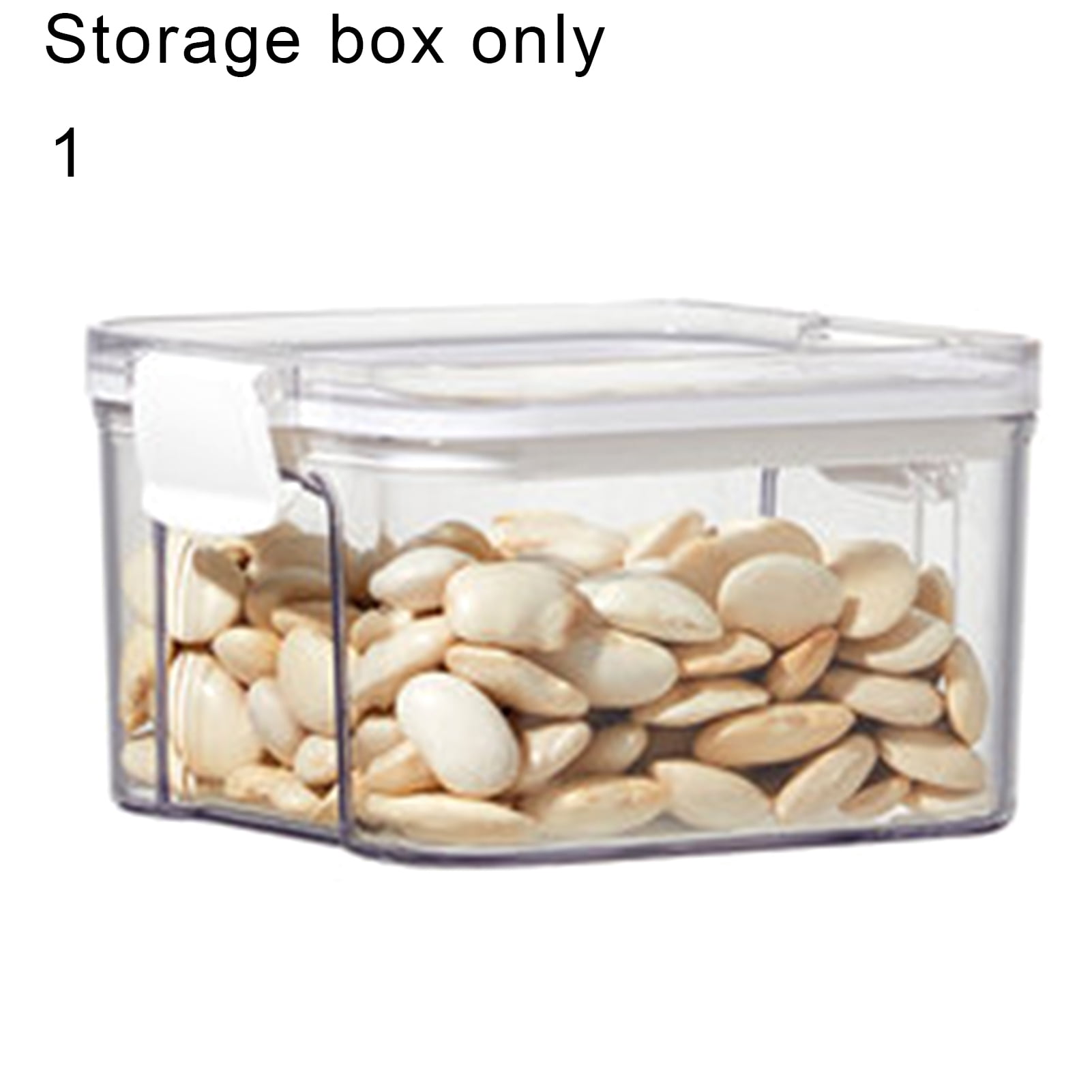 HEVIRGO Clear Food Storage Box with Lid PP Seafood Fish