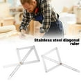 thumbnail image 3 of ZOUBAOQ Corner Angle Finder, Diagonal Square Ruler,10-170 Fold Multifunctional Angle Measuring Goniometer Ruler,Stainless Steel Protractor Digital Angle Finder with Scales,Woodworking Measuring Tool, 3 of 9