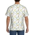 thumbnail image 3 of Bixox Men's Floral Printed Short Sleeve Skinny Athletic T-Shirt, 3 of 6