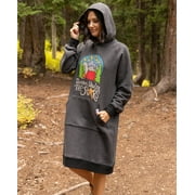 LazyOne Oversized Hoodie Sweatshirt, Comfortable Loungewear, Camping (Dream Under Stars, 2X/3X)