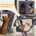 thumbnail image 3 of Árbol para Gatos Yaheetech de 137 cm Multinivel con Poste Rascador, 3 of 9
