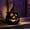 Black_a, variant on Handmade Woven Halloween Pumpkin Lantern with Witch Hat - Black Rattan Jack-o'-Lantern for LED Lights, Candy Basket & Gothic Home Decor (A, without light)