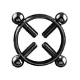 thumbnail image 1 of SIfdSeng Stainless Steel Zircon Jewelry Nipple Rings Non Piercing Clamp on for And, 1 of 3