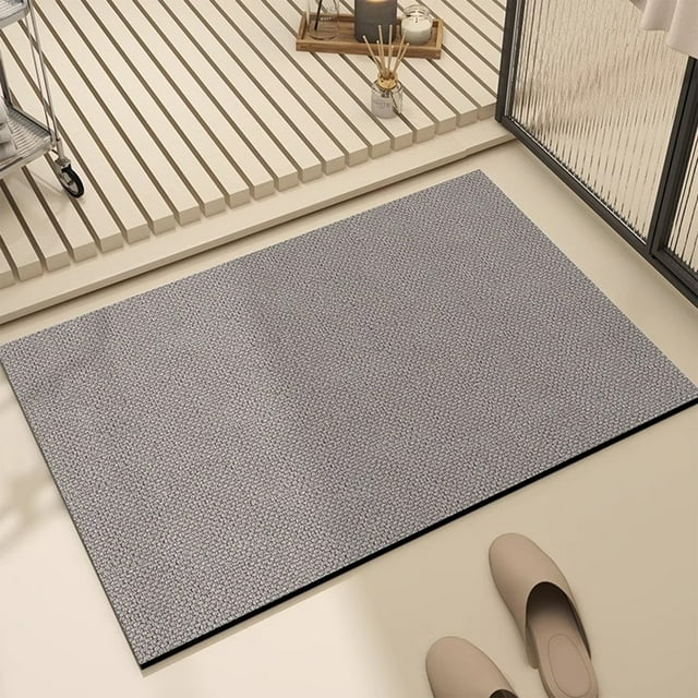Fiudx Alfombrilla de Baño de Diatomita, Absorbente y Antideslizante, de Microfibra de Secado Rápido, Ideal para Decorar El Baño, Regalo para Tus Seres Queridos, 40 X 60 Cm.
