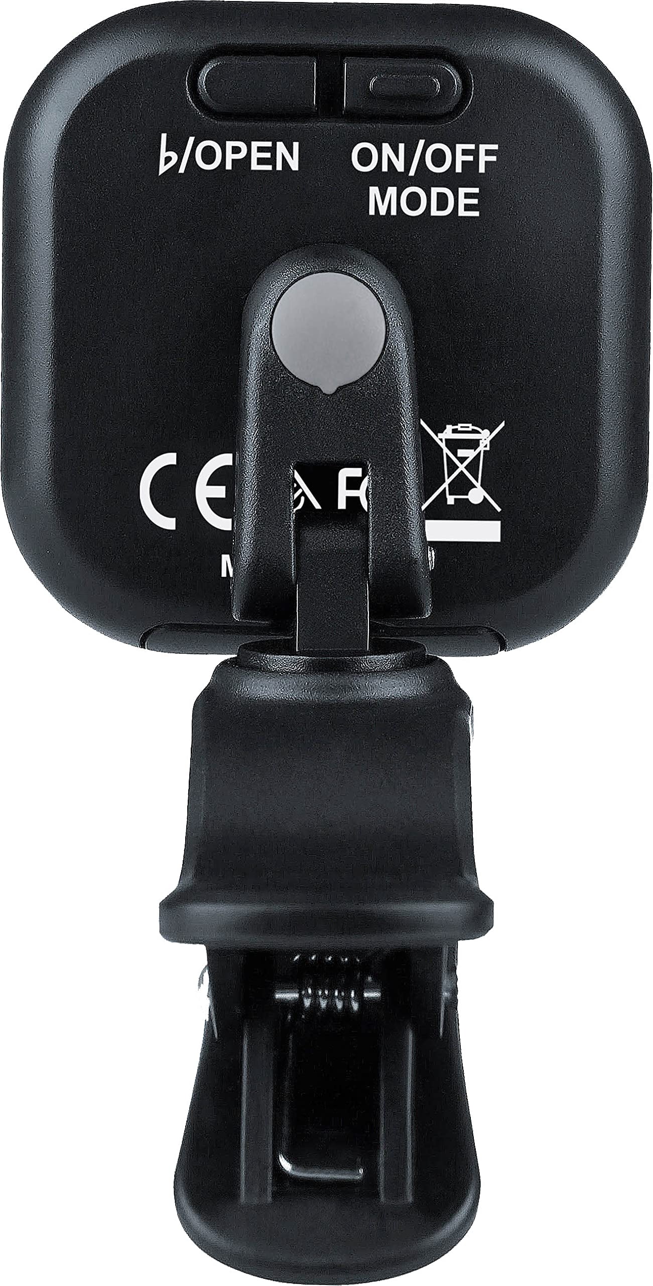 Fender Flash Lite Clip-On Tuner for Acoustic Guitar, Electric Guitar, Bass, Mandolin, Violin, Ukulele, and Banjo