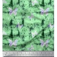 thumbnail image 1 of Soimoi Green Cotton Duck Fabric Insect & Texture Print Fabric by Yard 56 Inch Wide, 1 of 2