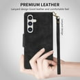 thumbnail image 6 of Compatible with Samsung Galaxy A54 5G Case Wallet with RFID Blocking Card Slot Flip Leather Zipper with Strap Protective Phone Case for Samsung Galaxy A54 5G Wallet Case(Black-6.5 inch), 6 of 7