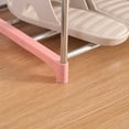 thumbnail image 6 of Btomtd Stackable 4 Tier Compact Shoe Rack Entryway and Closet Storage Shelf System, Pink, 6 of 7