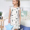 thumbnail image 4 of Vsdgher Mignon Requin pour Filles Chemises de Nuit Manches Courtes à Volants Robe de Nuit Pyjama pour Fête Pyjama-Moyen, 4 of 6