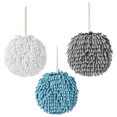 thumbnail image 1 of HINTRMENT 3Pcs Fuzzy Ball Hand Towels with Hanging Loop Microfiber for SPA, 1 of 8