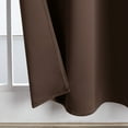 thumbnail image 4 of Deconovo Short Blackout Curtains for Kitchen Windows Pack of 2, Grommet Thermal Insulated Curtain Panels, Chocolate, 42"x45", 4 of 12