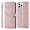 Rose Gold, variant on Wallet Case for iPhone 16 Pro Max Case Women Leather Flip with Wrist Strap Magnetic with Card Holder Adjustable Stand Protective Case for iPhone 16 Pro Max 6.9 inch Life Tree Red