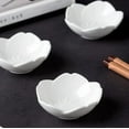 thumbnail image 2 of Fymlhomi Pink Cherry Blossom Porcelain Sauce Dish, Seasoning Dish, Sushi Soy Dipping Bowl, Dessert Bowl, Appetizer Plates, Serving Dish for Kitchen Home (Set of 4, White), 2 of 5