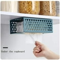 thumbnail image 3 of Kitchen Tissue Box, Wall-Mounted Drawer Box, Toilet Paper Holder, Toilet Tissue Storage Box, Wall-Mounted Tissue Box, no Need to Punch (Drak Blue), 3 of 6