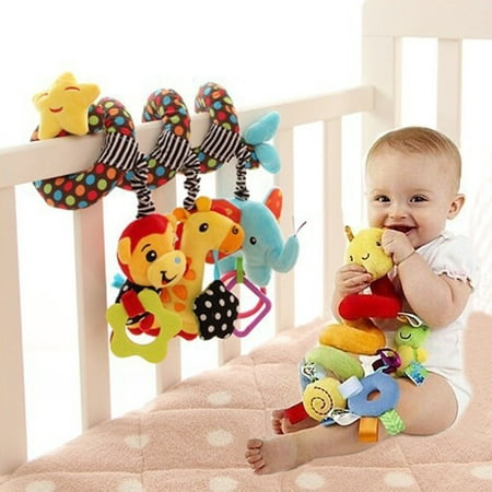 Baby Activity Spiral Bed Stroller Buggy Cot Car Soft Toy Infant Kids Plush