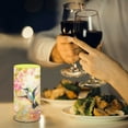 thumbnail image 3 of COEQINE Hummingbird Pink Flower LED Flameless Candles Battery Operated Candles with Remote Control Timer Violet Blue Flickering Wick Pillar Tealight for Coffee Table Desktop Decor, 3 of 7