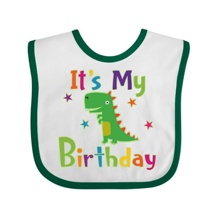 

Inktastic Dinosaur Birthday Party Outfit Gift Baby Boy or Baby Girl Bib