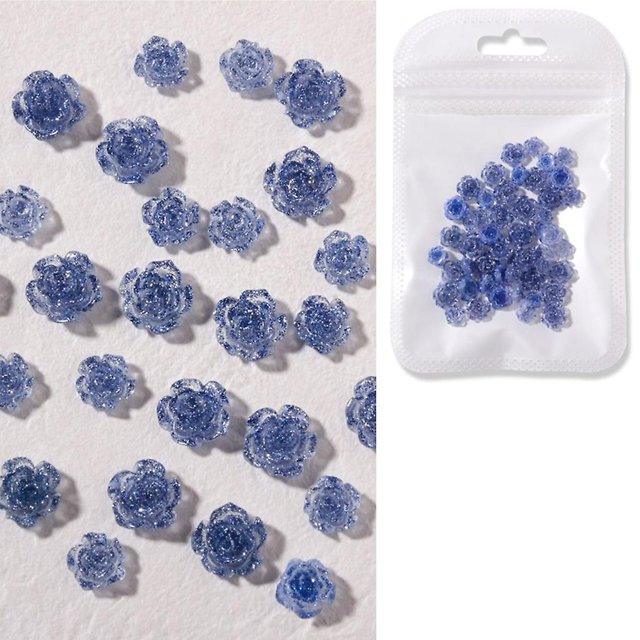 3 Resina Camelia Flor Nail Art Charms Nail Decors Calcomanías Nail Flower Stones