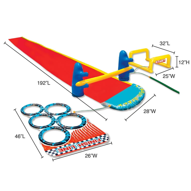 Banzai Aqua Blast Obstacle Course Inflatible Obstacle