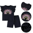 thumbnail image 2 of Baozhu Toddler Girls Summer Outfit Cotton Top and Shorts Clothing Set,Casual Outfit For Girls Kids Spring Summer,2-9 Years, 2 of 6