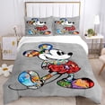 thumbnail image 1 of Disney Mickey Minnie Mouse Quilt Cover Pillowcase Bedding Three Piece Set Multi Size Comforter Duvet Cover Anime Bedding SetsUS Queen 228x228cm Gao Jinjia LED, 1 of 2