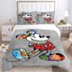 thumbnail image 1 of Disney Mickey Minnie Mouse Quilt Cover Pillowcase Bedding Three Piece Set Multi Size Comforter Duvet Cover Anime Bedding SetsUS King 264x228cm Gao Jinjia LED, 1 of 2