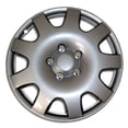 thumbnail image 1 of TuningPros WSC-502S15 Hubcaps Wheel Skin Cover 15-Inches Silver Set of 4, 1 of 4