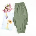 thumbnail image 3 of LEKDFST Women's Joggers Pants Pockets Drawstring Running Sweatpants for Women Lounge Workout Jogging Green XXXL, 3 of 9