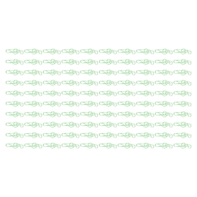 100 Pcs Note Trombone Créatif Mignon Musique Fil Marque-Page Pince à Papier Compact Portable pour la Classification des Fichiers Vert