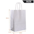 thumbnail image 2 of IN-JOOYAA Gift Bags Small Size Kraft Paper Gift Bags with Handles 12 Pcs (Silver, 5 x 3.1 x 8.2 in), 2 of 5