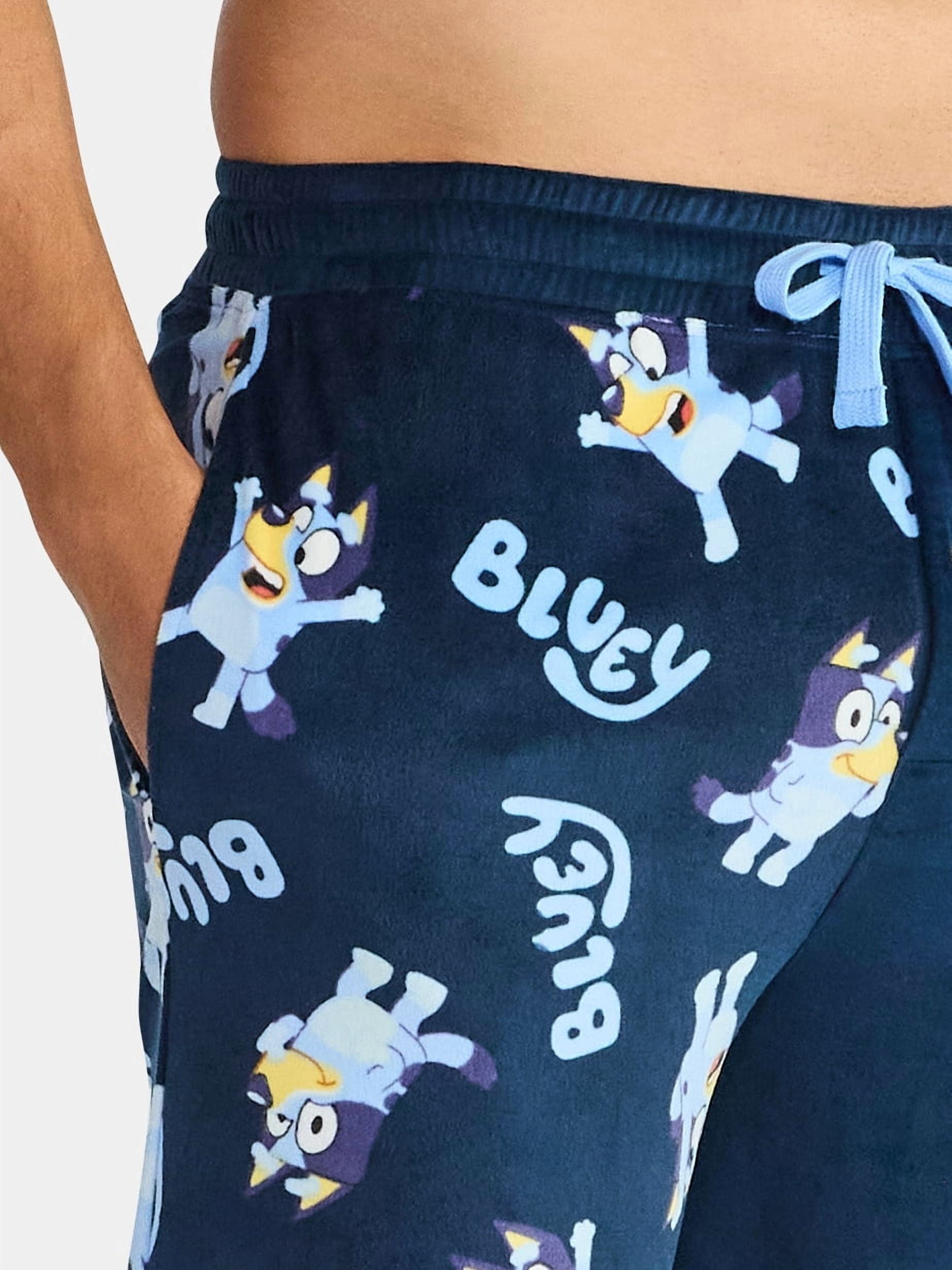 Bluey Men's and Big Men's Split Leg Graphic Pants, Sizes S-2XL