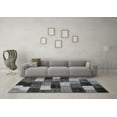 thumbnail image 3 of Ahgly Company Indoor Square Abstract Gray Modern Area Rugs, 6' Square, 3 of 4