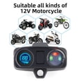 thumbnail image 4 of Velocímetro Para Tablero De Motocicleta, Instrumento De Motocicleta De Ajuste Universal, Pantalla Digital LCD, 12 V Para CG125 2000 A 2008, 4 of 7