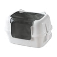 thumbnail image 4 of Caja de arena para gatos totalmente cubierta Partitura portátil Fácil instalación Bandeja de arena para gatos con capucha para el patio de la sala de, 4 of 8