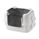 thumbnail image 4 of Caja de arena para gatos cerrada, orinal portátil con tapa desmontable y tapa para gatos Blanco, 4 of 9