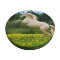 thumbnail image 1 of Disketp Horse Rearing Up In The Field Funda Redonda para Taburete, Funda de Cojín para Silla de Bar Suave y Elástica-12 inch, 1 of 7