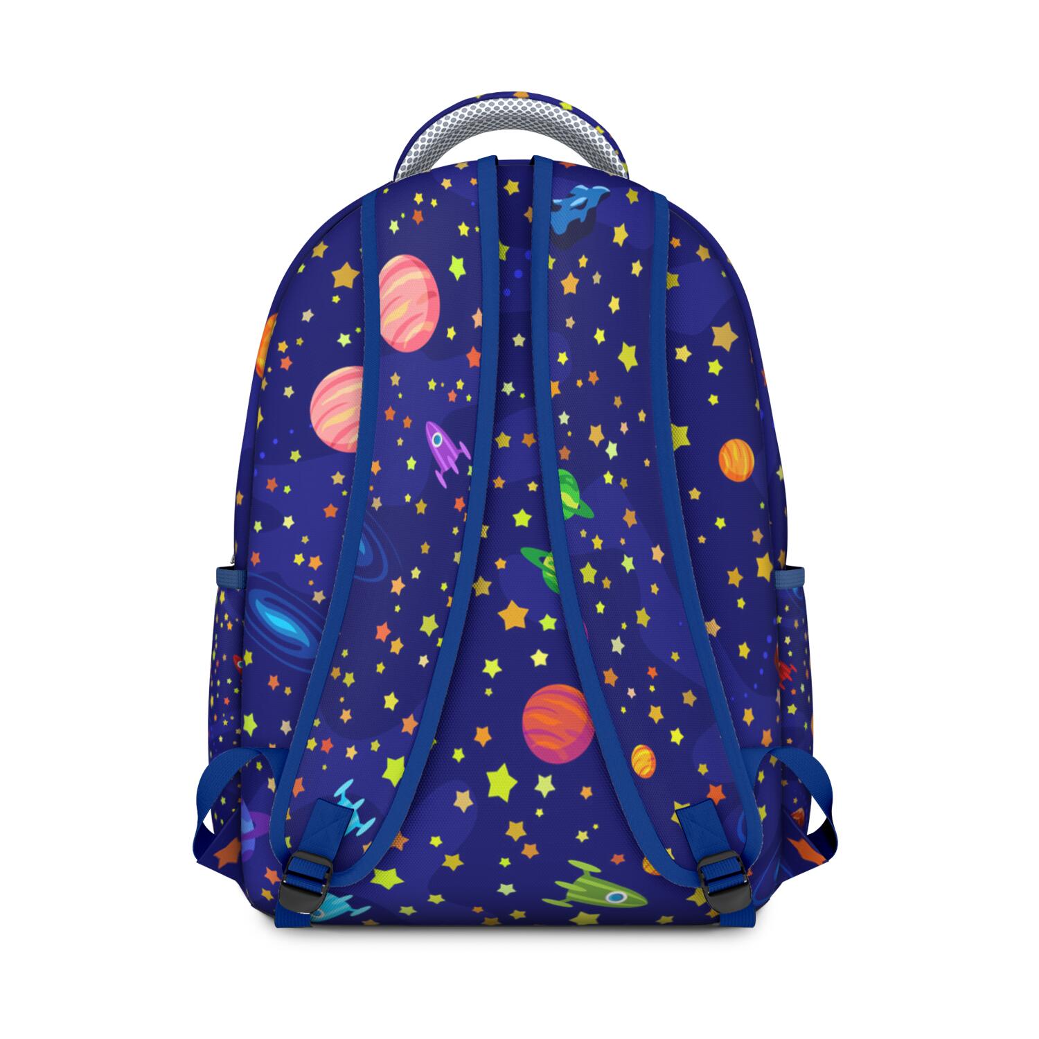 Space Geek Star Moon Sun Backpack - Waterproof & Spacious for College Students