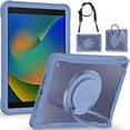 thumbnail image 2 of XYX For iPad 9th 2022/8th 2021/7th Gen 2020 Case 10.2 inch, 360 Rotating Hand Grip, Shoulder Strap, Heavy Duty Drop Protection, Grey, 2 of 7