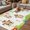Beige, variant on Groundhog Day Outdoor Rug for Patio/Deck/Porch, Non-Slip Large Area Rug 6 x 9 Ft, Colorful Ribbon Spring Vintage Indoor Outdoor Rugs Washable Area Rugs, Reversible Camping Rug Carpet Runner