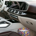 thumbnail image 7 of Kdxio The Garden Tricolor Pansy Flower Car Trash Can Garbage Car Accessories Trash Can Car Waste Bin for for Driver and Passenger Any Vehicle, 7 of 7