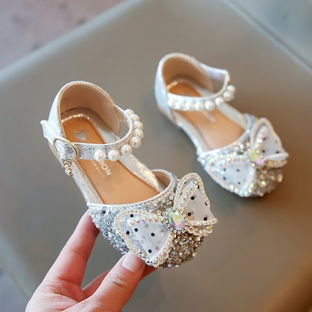 

Relanfenk Baby Sneakers Shoes Sandals Crystal Girls Bowknot Dancing Infant Pearl Bling Shoes Single Kids Shoes Shoes Princess