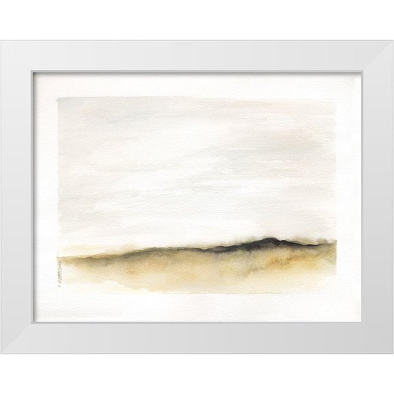 Shamp, Cindy 14x12 White Modern Wood Framed Museum Art Print Titled - Mod Landscape V