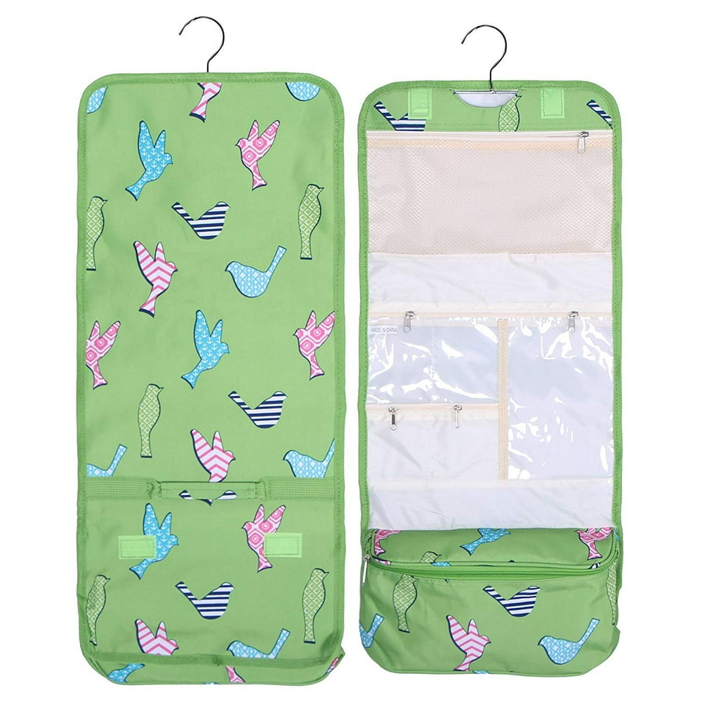 Hanging Toiletry Cosmetic Organizer Bag Roll up for Storage and