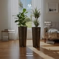 thumbnail image 2 of Worth 2 Pack 25" Metal Planter with Inside Pot for Indoors or Outdoors, Bronze, 2 of 11
