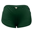 thumbnail image 5 of jiaxiM Micro Shorts for Women Cute Low Rise Side Slit Boyshort Ruched Y2k Lounge Shorts Pj Bottom Slim Sleepwear, 5 of 6