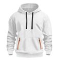 thumbnail image 4 of Ulanda Boys 2pc Sweatshirts Long Sleeve Fleece Hoodie with Pant Thick Fashion Plain Hooded Pullover for Teens Kids Clothes (White, 7-8 Years), 4 of 5